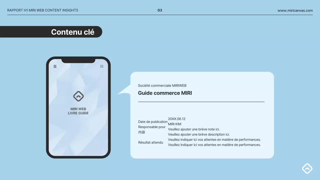 Un rapport d'analyse simple en gris et bleu clair