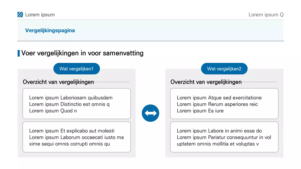 Een eenvoudige blauw-wit afdrukbare rapportpresentatie