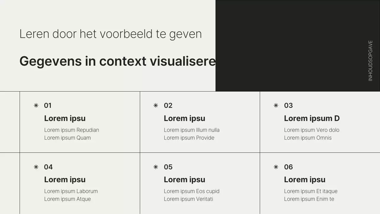 Een eenvoudige gegevensvisualisatie in zwart-wit