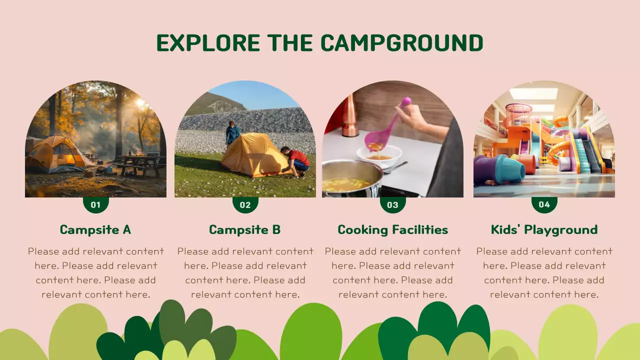 그린 러스틱 캠핑 가이드 프레젠테이션