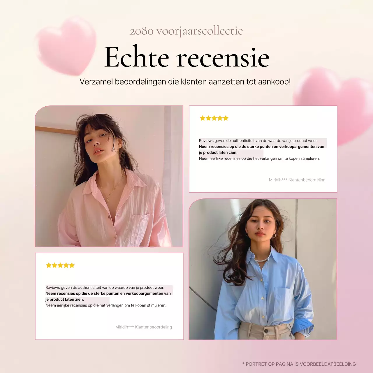 Promoot een kitscherige modereportage in roze