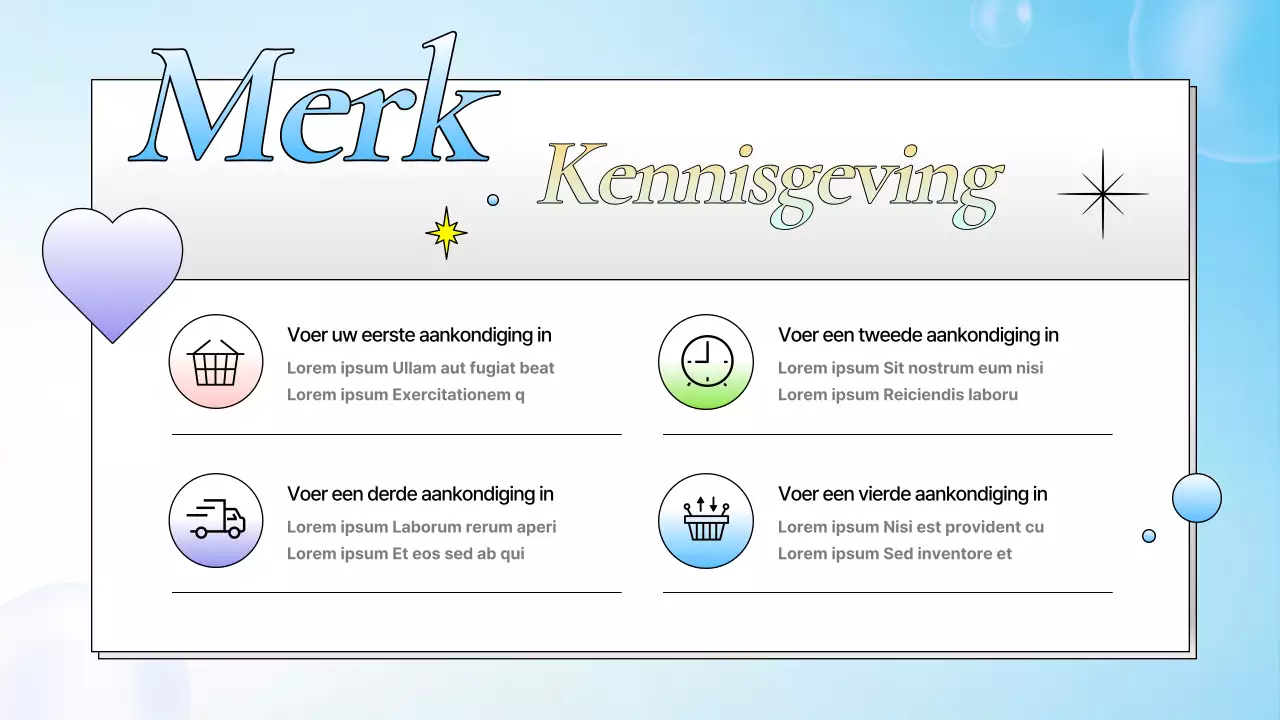 Een kitscherige zomerse merkslip in blauw