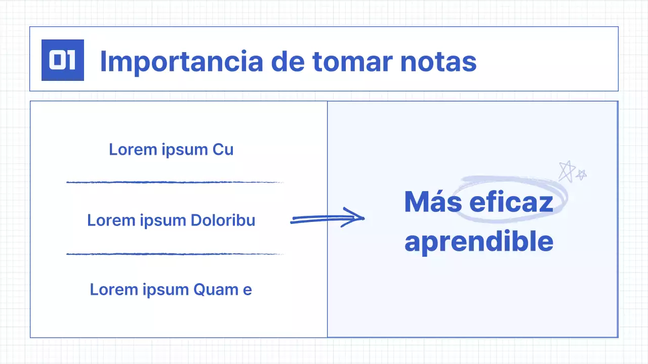 Elementos sencillos de la caligrafía en azul Recursos didácticos