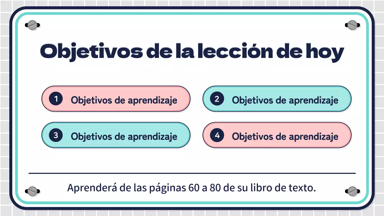 Lecciones de secundaria con personajes de color rosa y menta