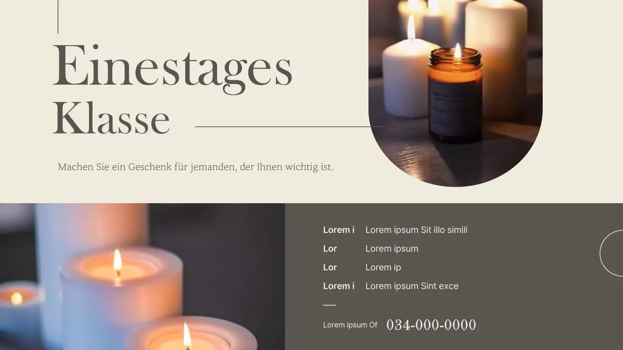 Eine luxuriöse Marke für kleine Unternehmen in Braun und Elfenbein