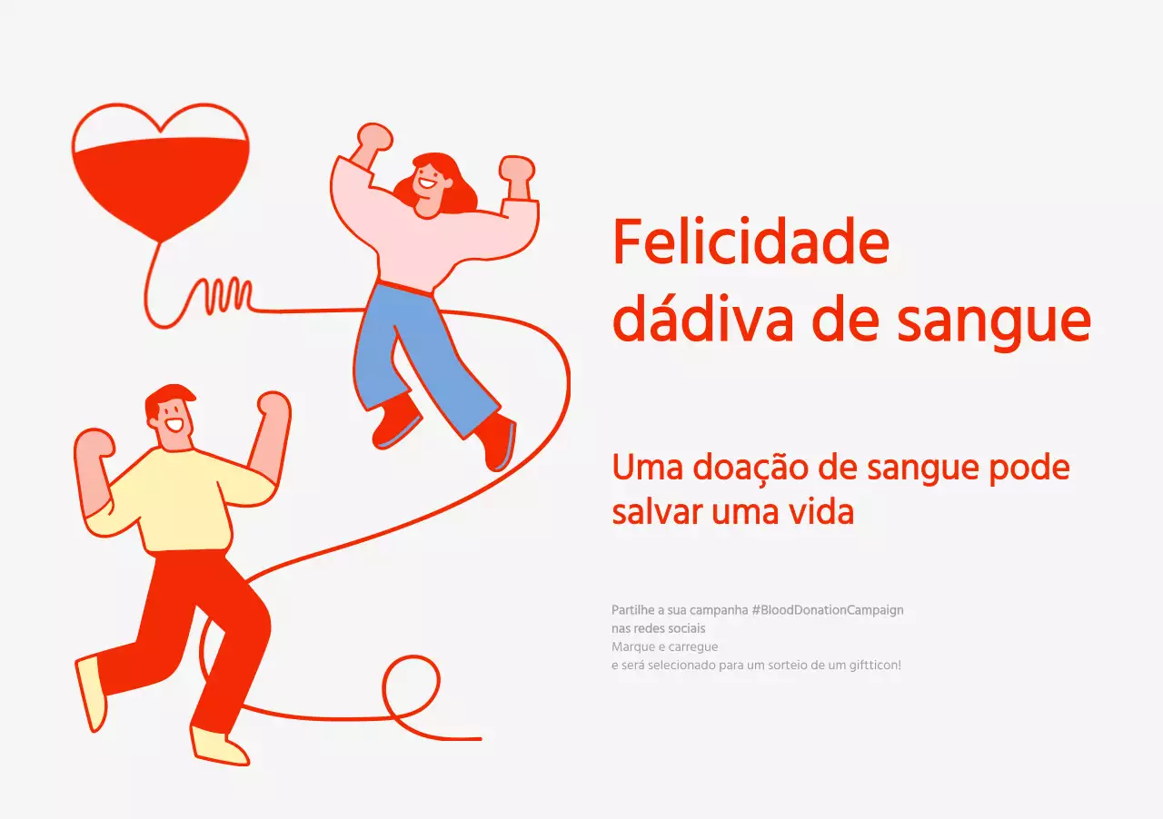 Conceito de ilustração de doação de sangue em vermelho e cinzento