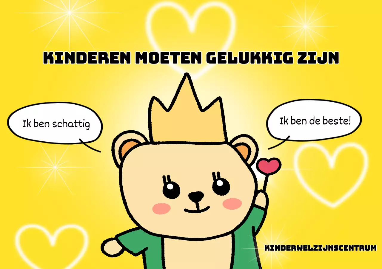 Helder, leuk kinderwelzijnscentrum met schattige figuurtjes