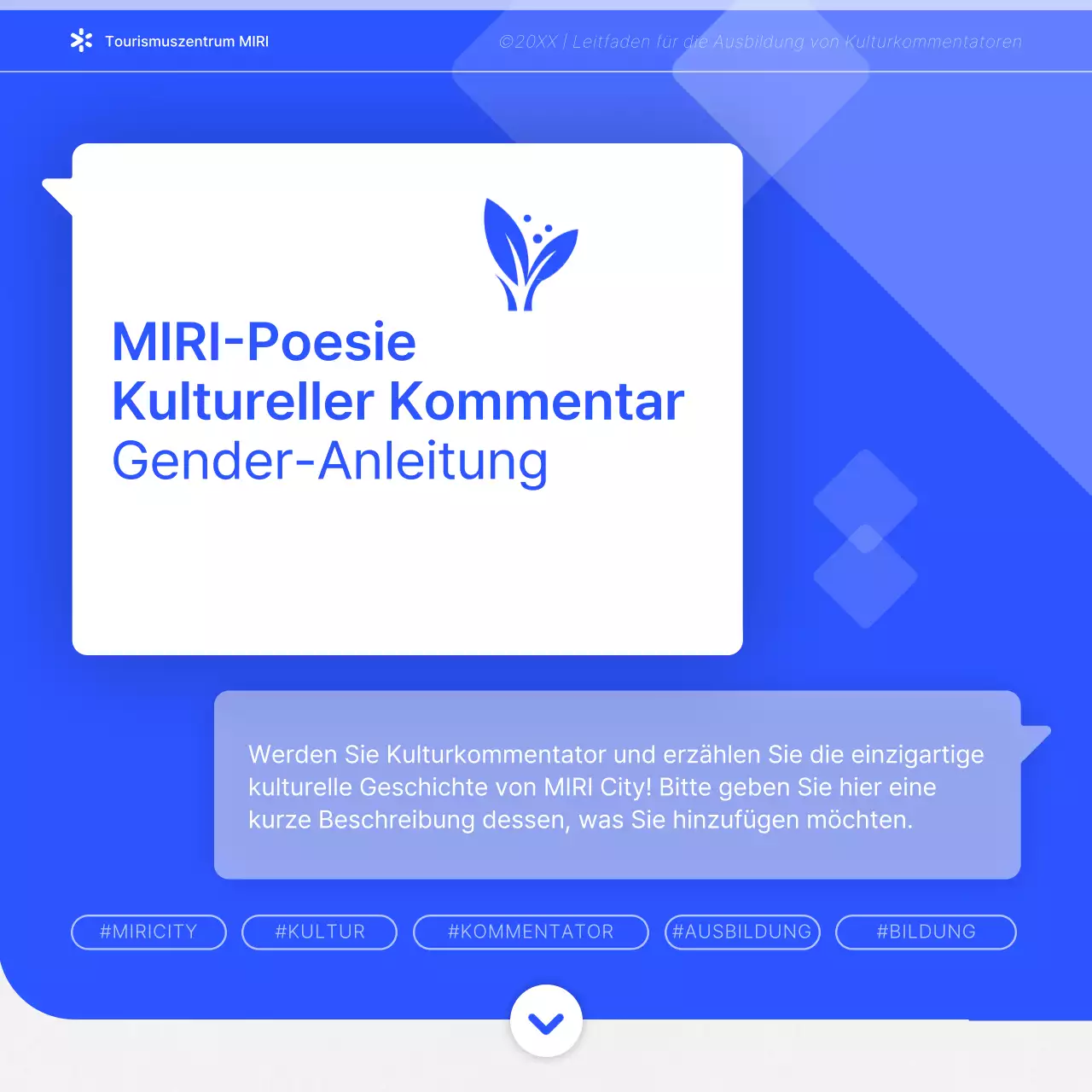 Ein Leitfaden für die Ausbildung moderner Kulturdolmetscher in Blau und Weiß