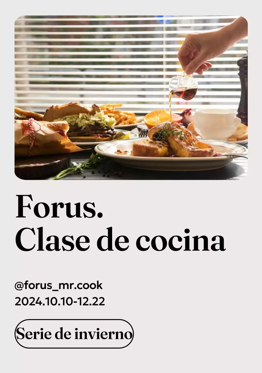 Diseño limpio con fotografía y tipografía limpia