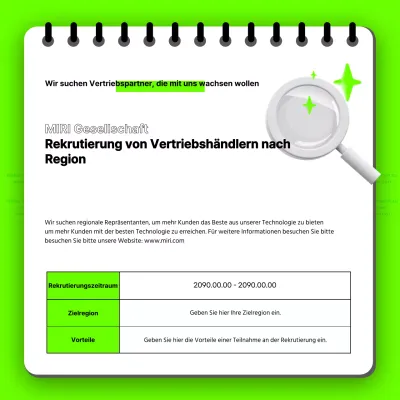 Eine kitschige Agentur, die in Neonfarben und Schwarz-Weiß wirbt