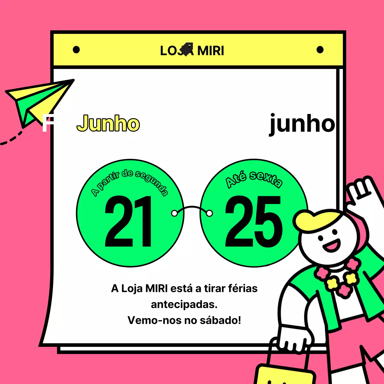 Anúncios kitsch de férias de verão em rosa choque e cores fluorescentes