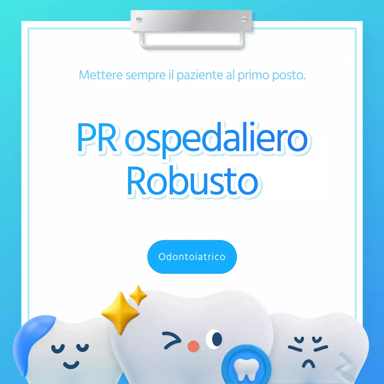 Promuovete il vostro studio dentistico azzurro