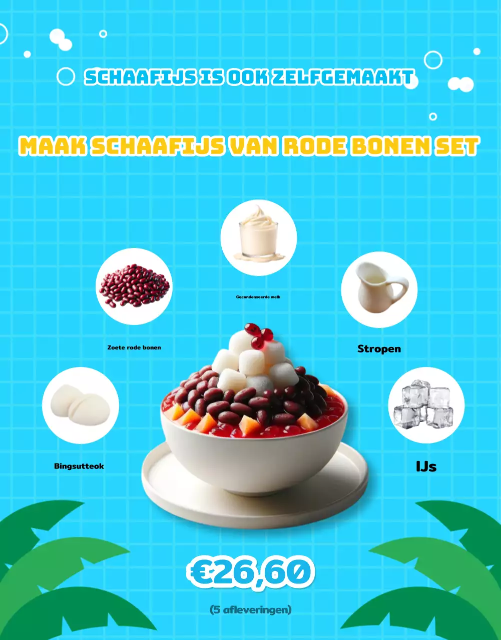 Promoot een mooie zomerpromotie in lichtblauw