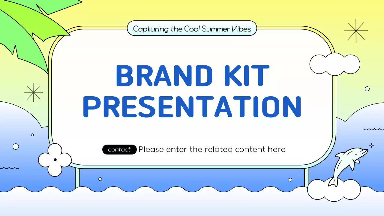 다채로운 장난기 넘치는 브랜드 프레젠테이션