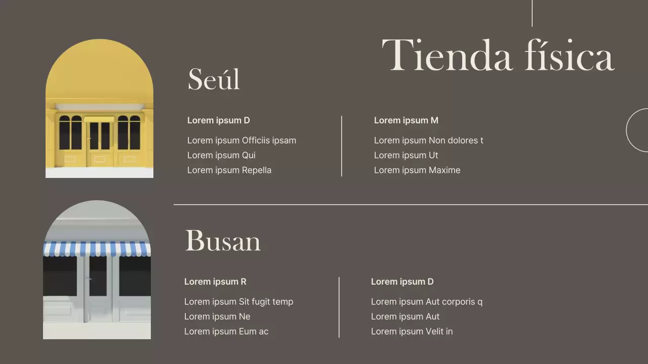 Una lujosa marca para pequeñas empresas en marrón y marfil