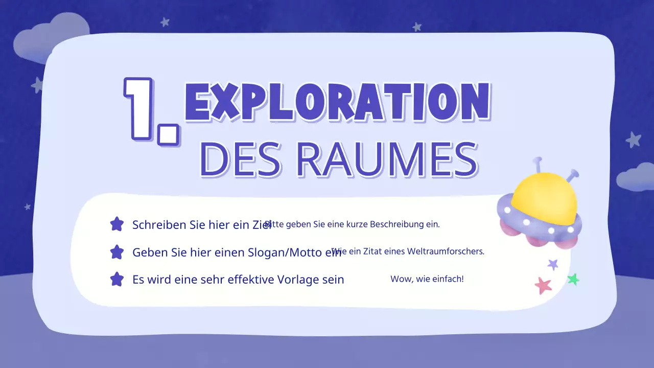 Ein niedliches Unterrichtsmaterial zur Weltraumforschung von Purple and Yellow