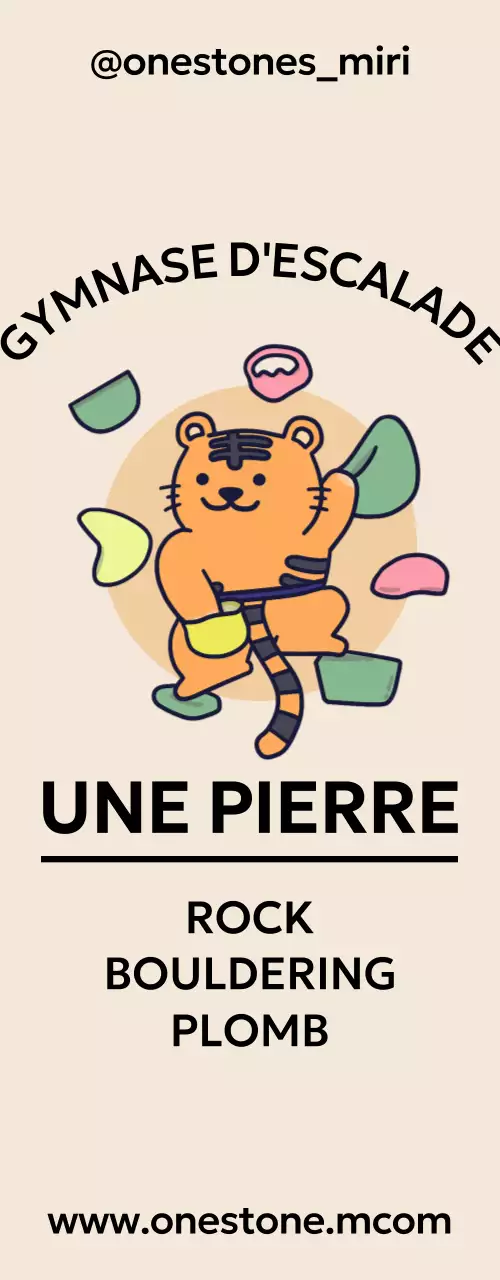 Tigre mignon grimpant