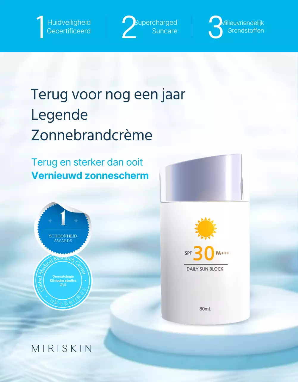Promoot zomerse seizoensgebonden zonnefilters in trendy mint- en lichtblauwe tinten