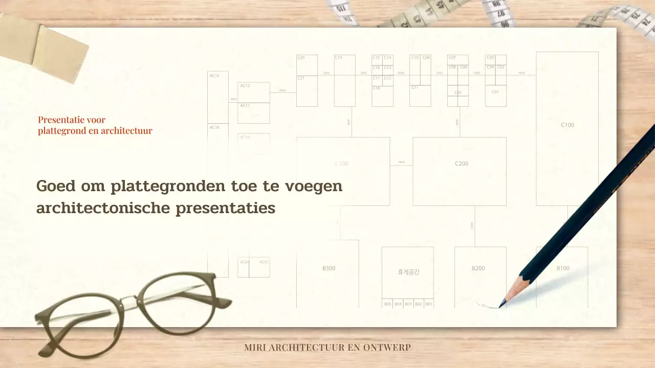 Eenvoudige architectuur en ontwerp in rood en beige