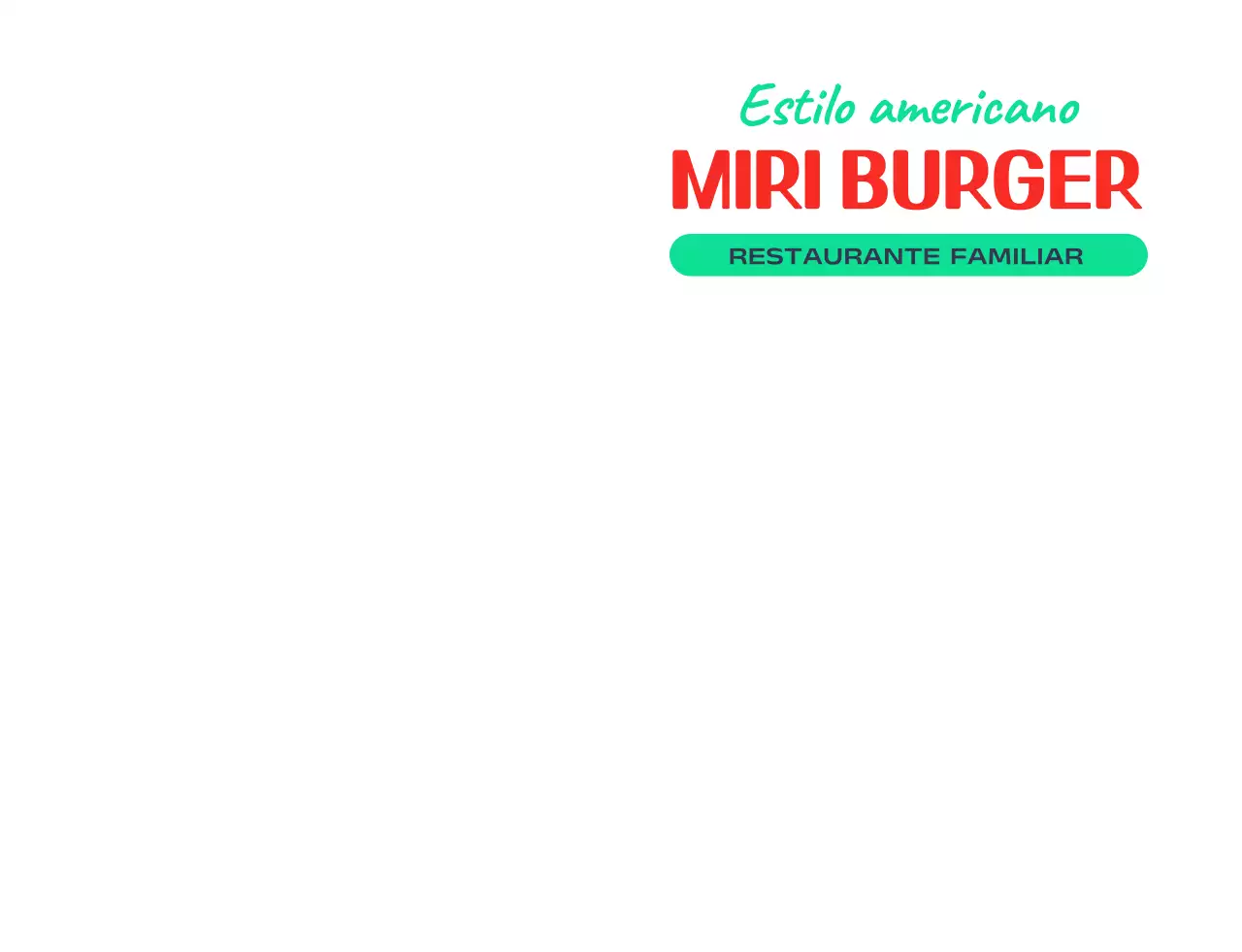 Logotipo con un personaje de hamburguesa al estilo americano