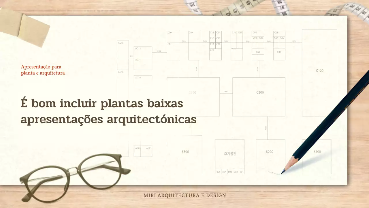 Resumo de arquitetura e design simples em vermelho e bege
