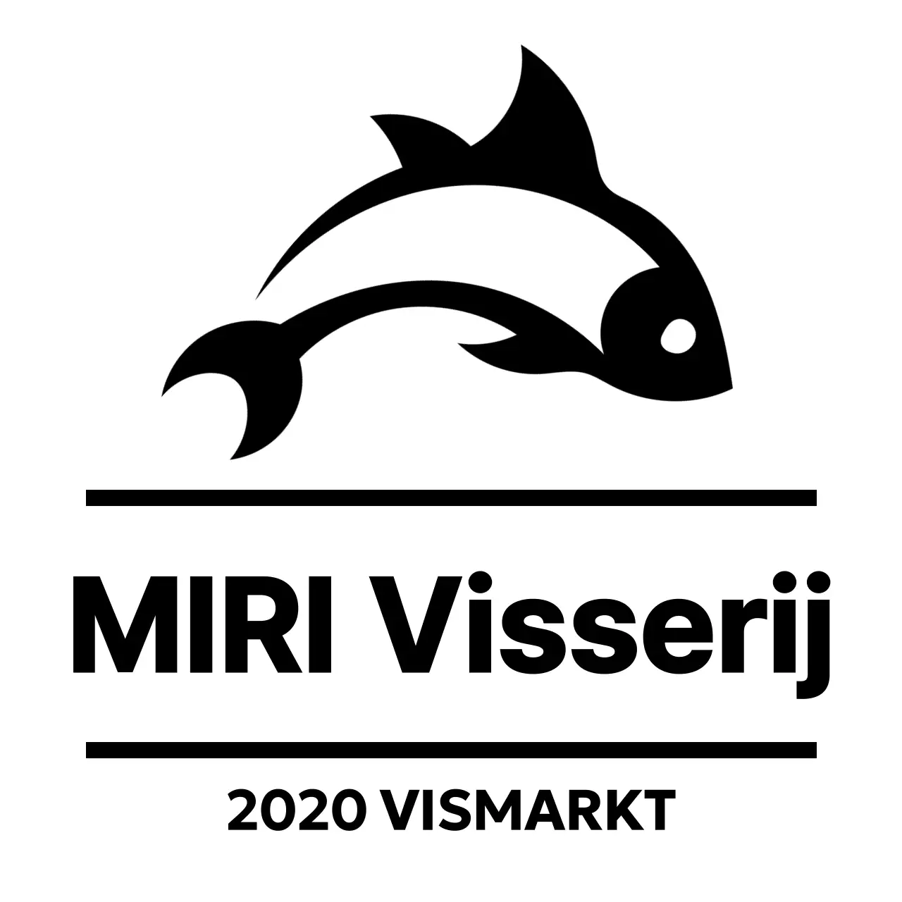 Strak ontwerp met een vispictogram