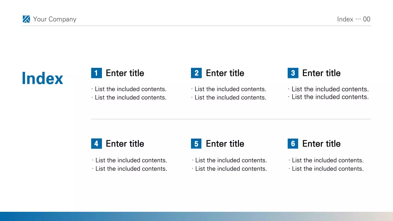 A simple blue and white printable report presentation