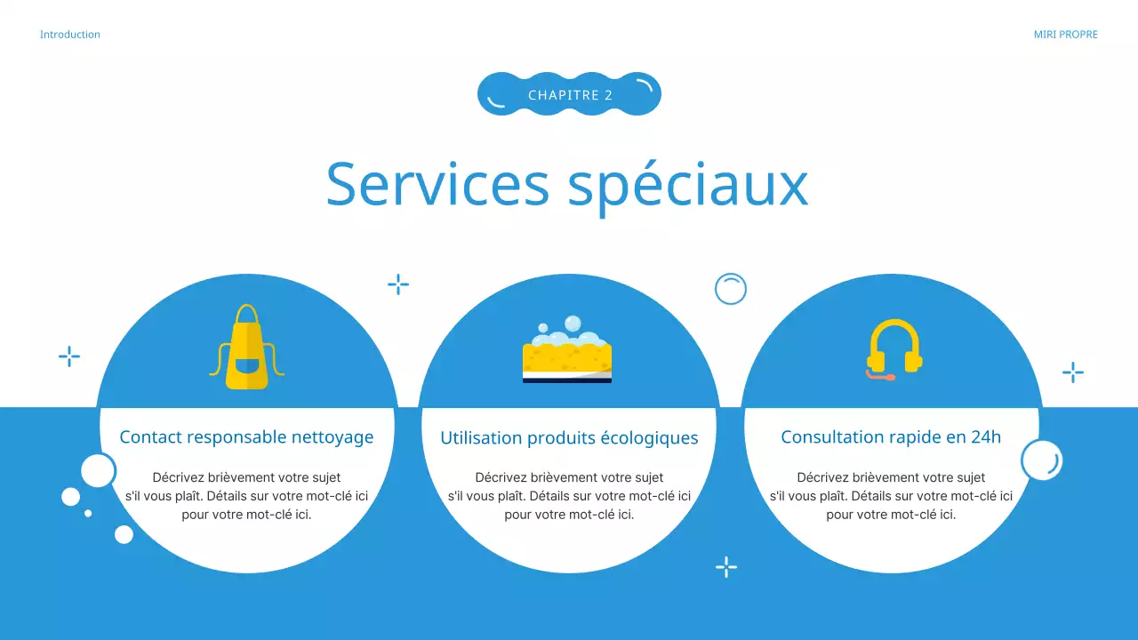 Présentation de l'agence de nettoyage Blue's lovely