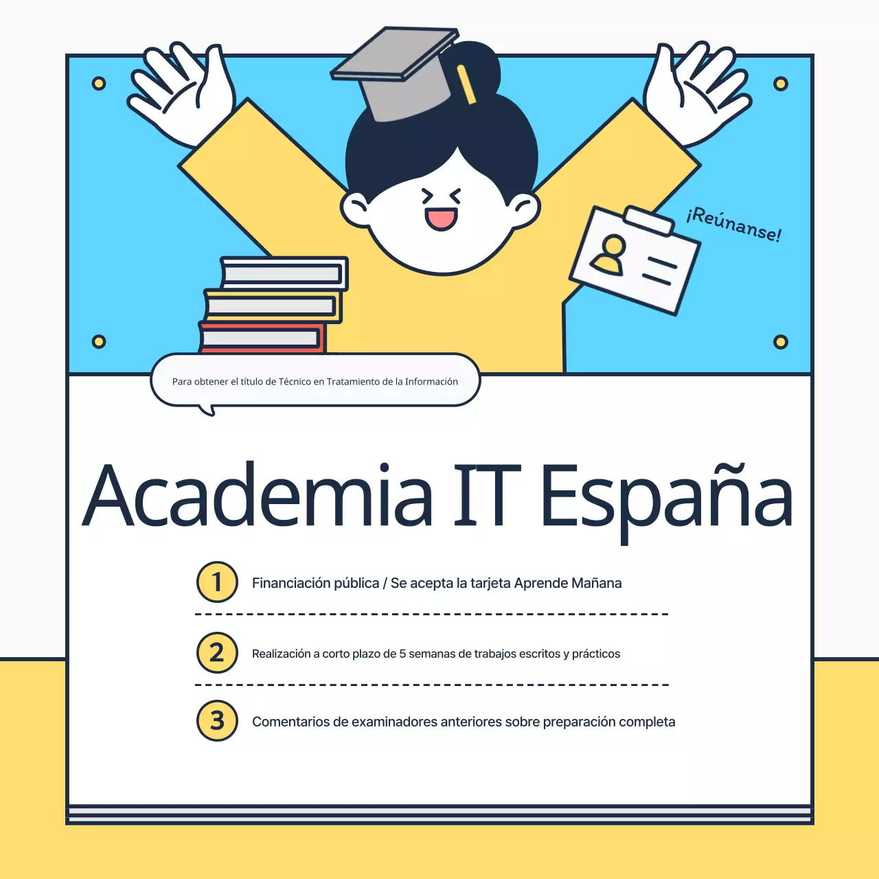 Sobre la certificación amarilla y azul claro