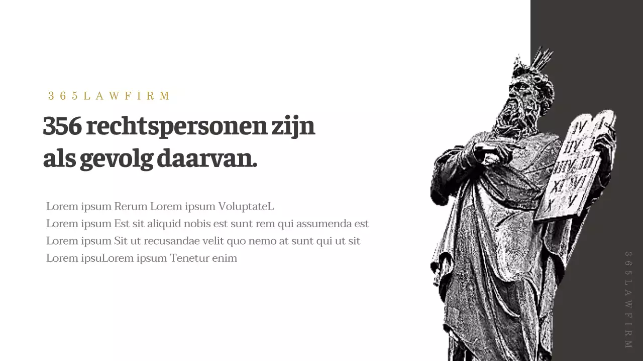 Eenvoudig bruin-wit bedrijfsprofiel advocatenkantoor