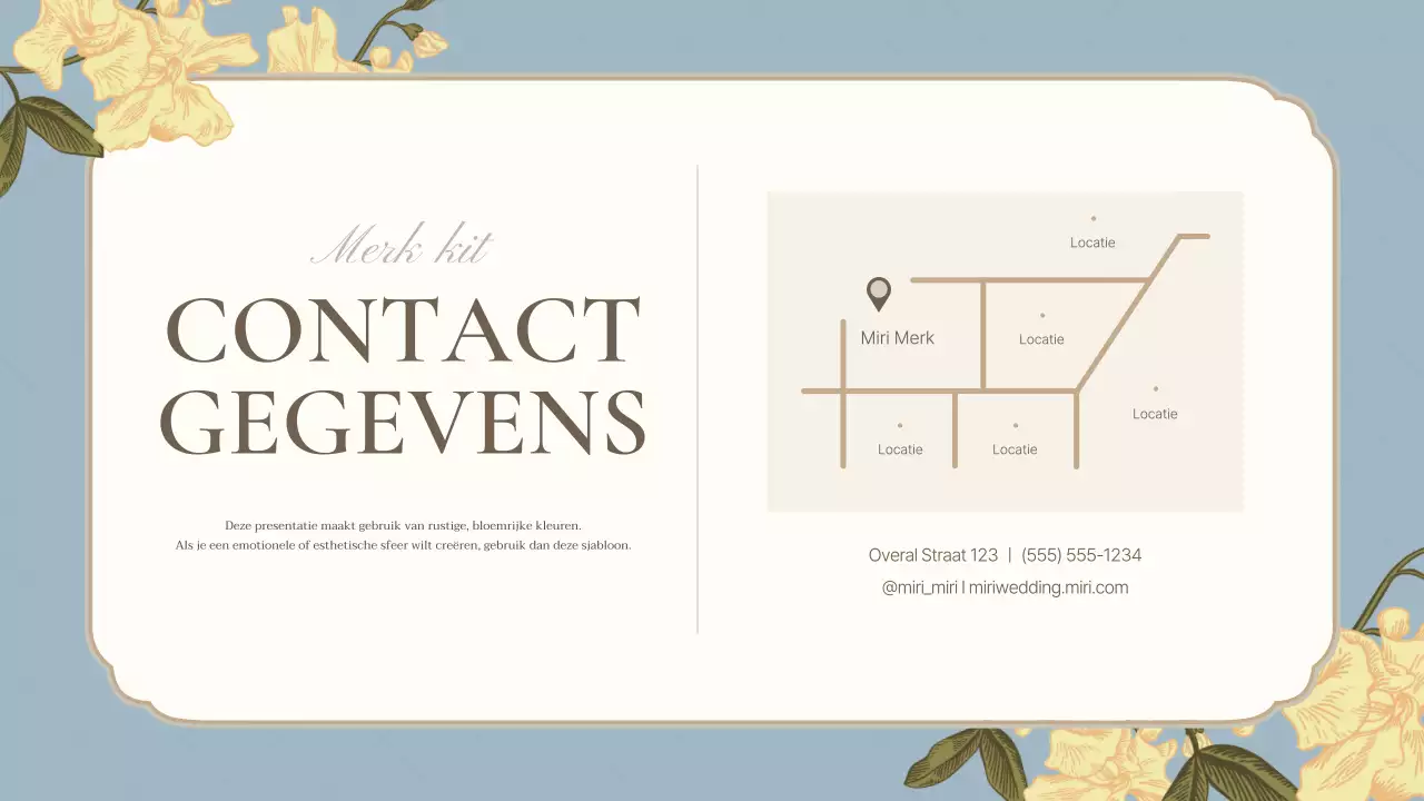 Een luxueus merkstatement in lichtblauw