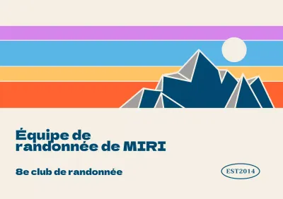 Promouvoir les associations de montagne grâce à des illustrations colorées de montagnes et de paysages