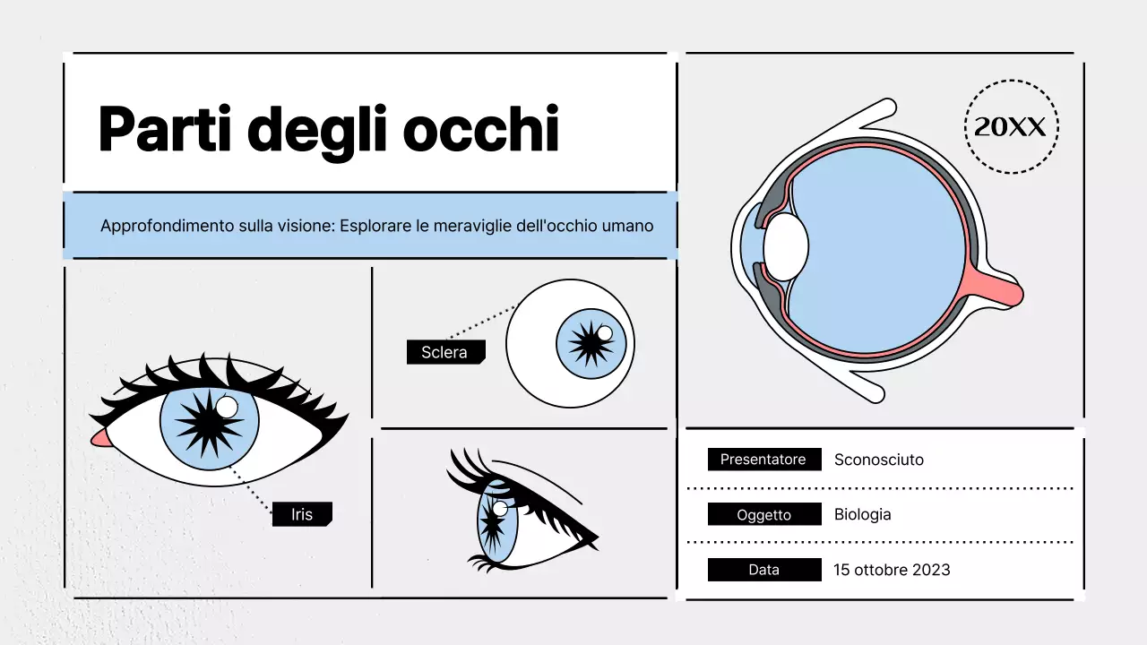 Promuovere la scienza moderna in azzurro e grigio