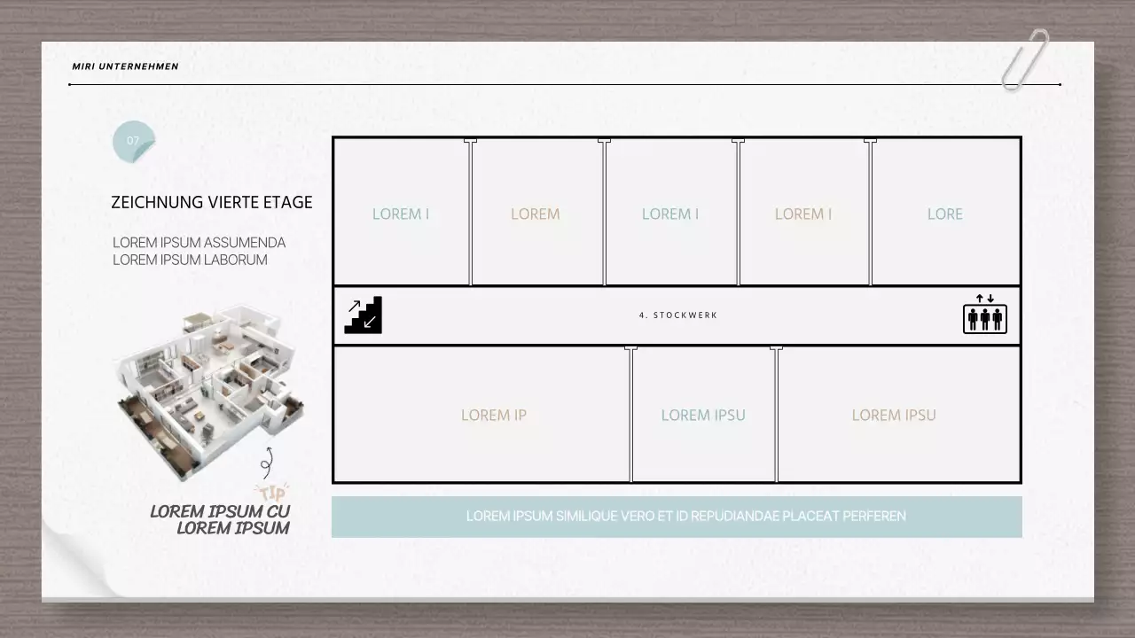 Moderne Architektur und Blaupause Bericht in beige und hellblau