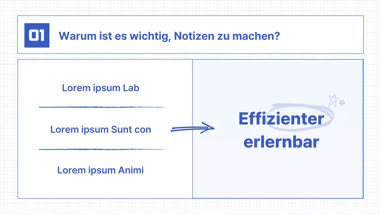 Einfache Handschriftelemente in Blau Unterrichtsressourcen