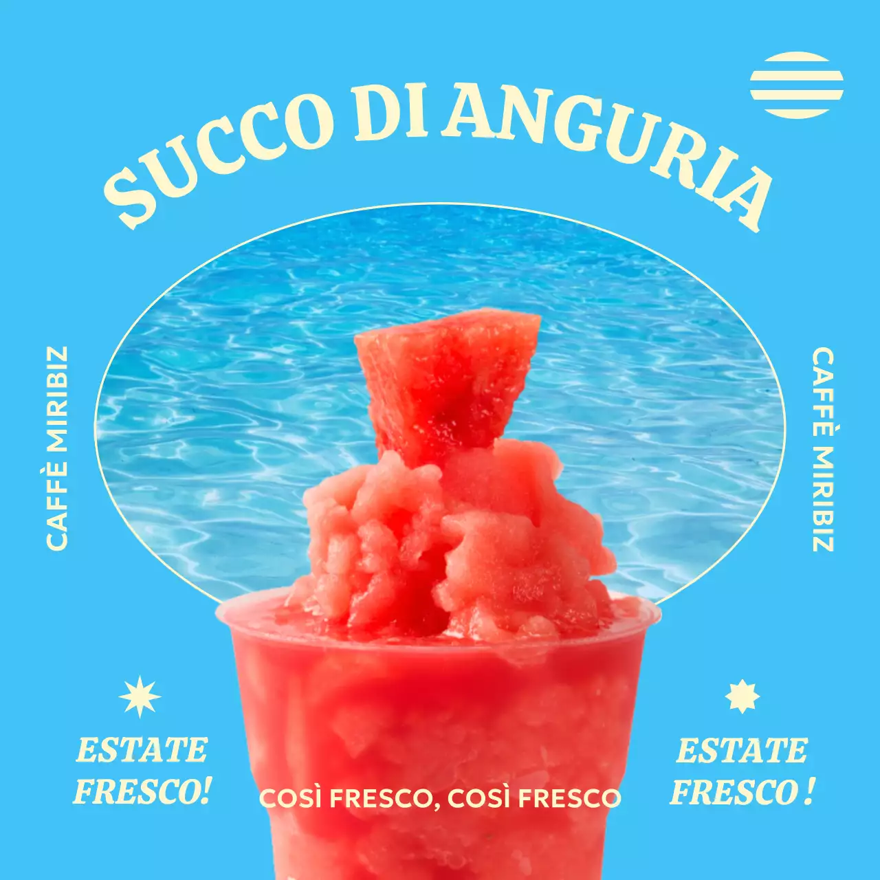 Succo d'anguria per mantenersi freschi in estate
