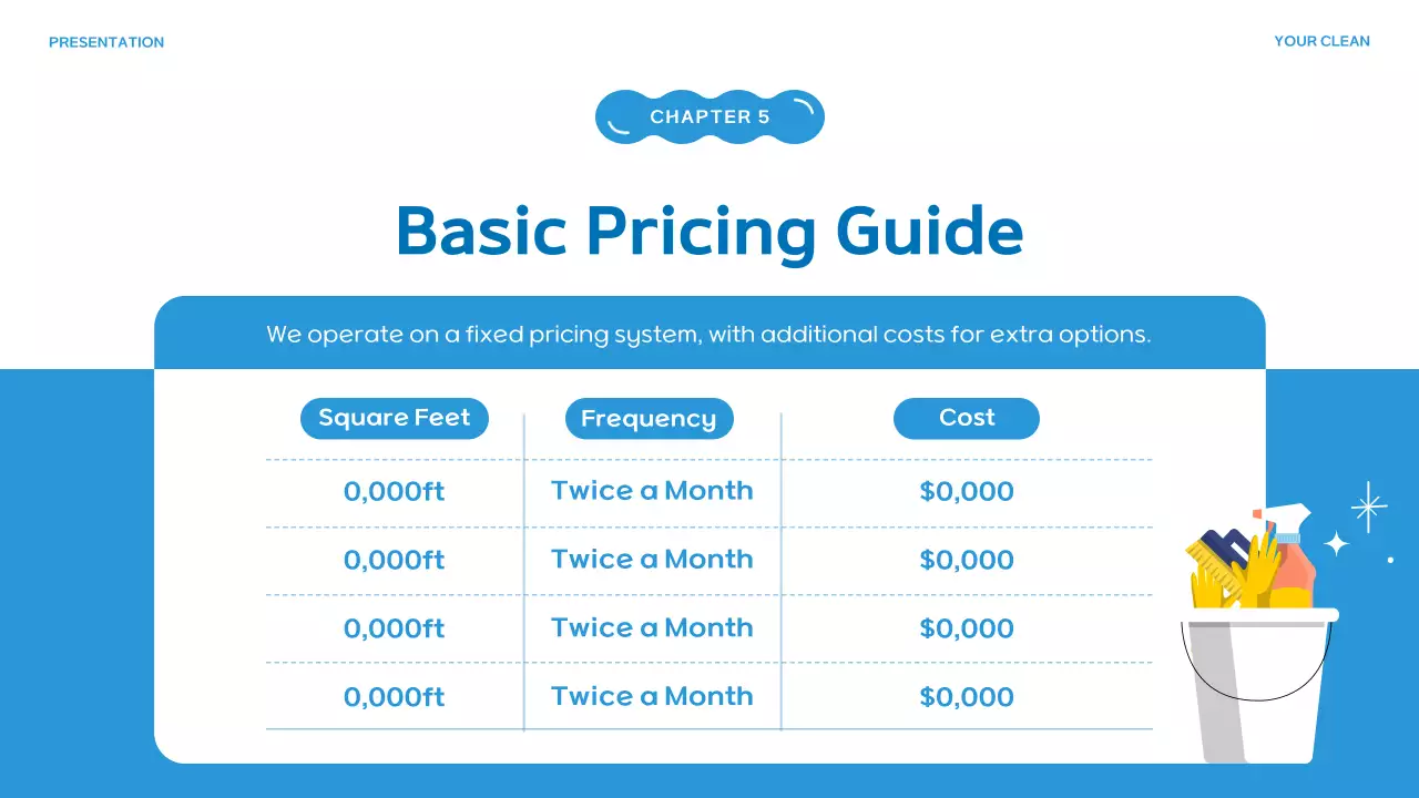 Blue Modern Cleaning Presentation