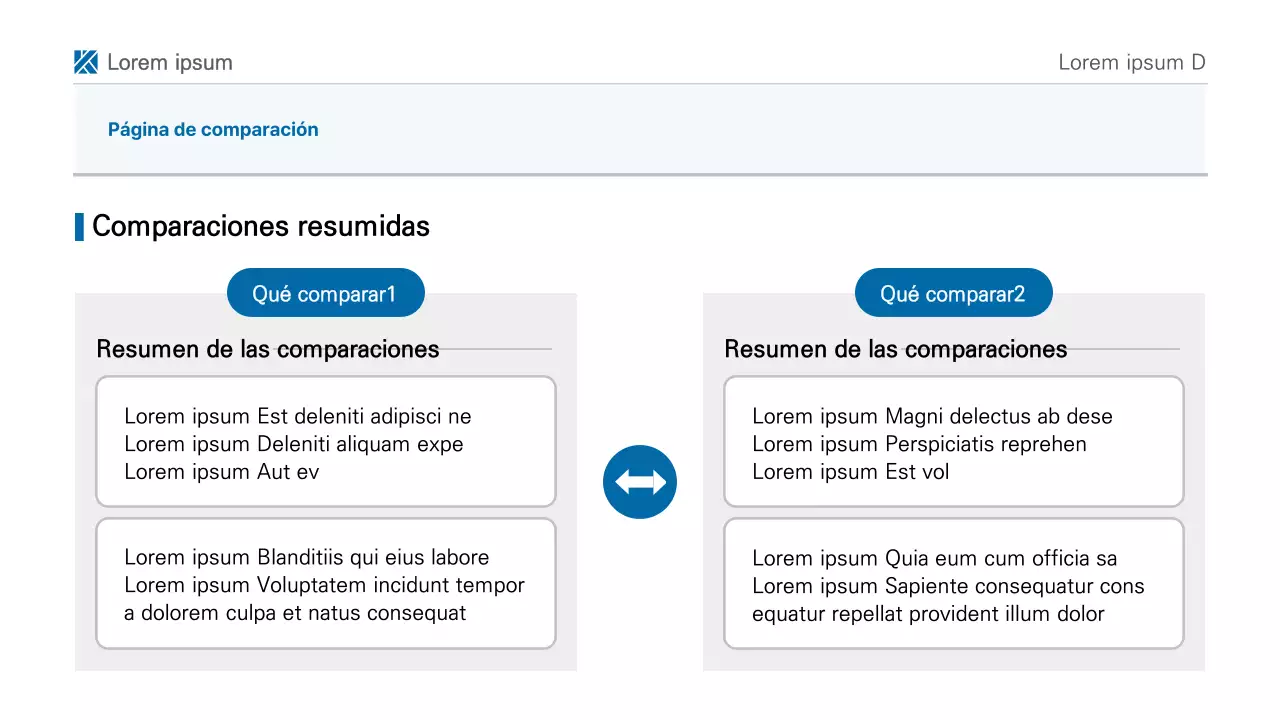 Una sencilla presentación de informe imprimible en azul y blanco