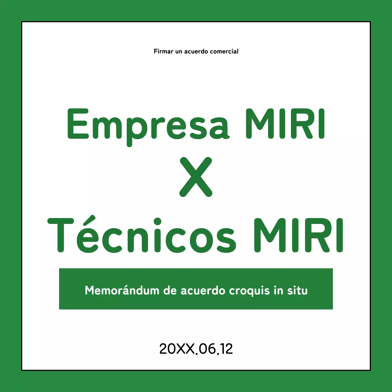 Un sencillo acuerdo verde y caqui sobre el lugar de trabajo explicaba