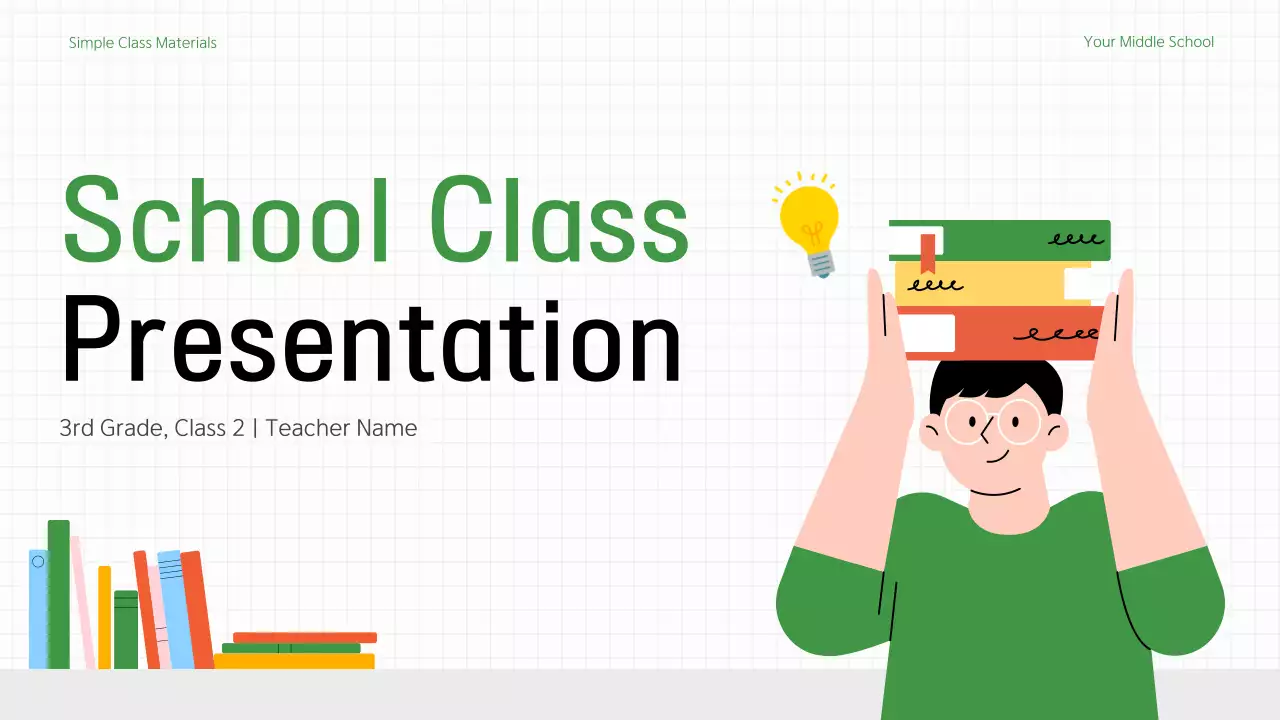 Green Simple School Presentation