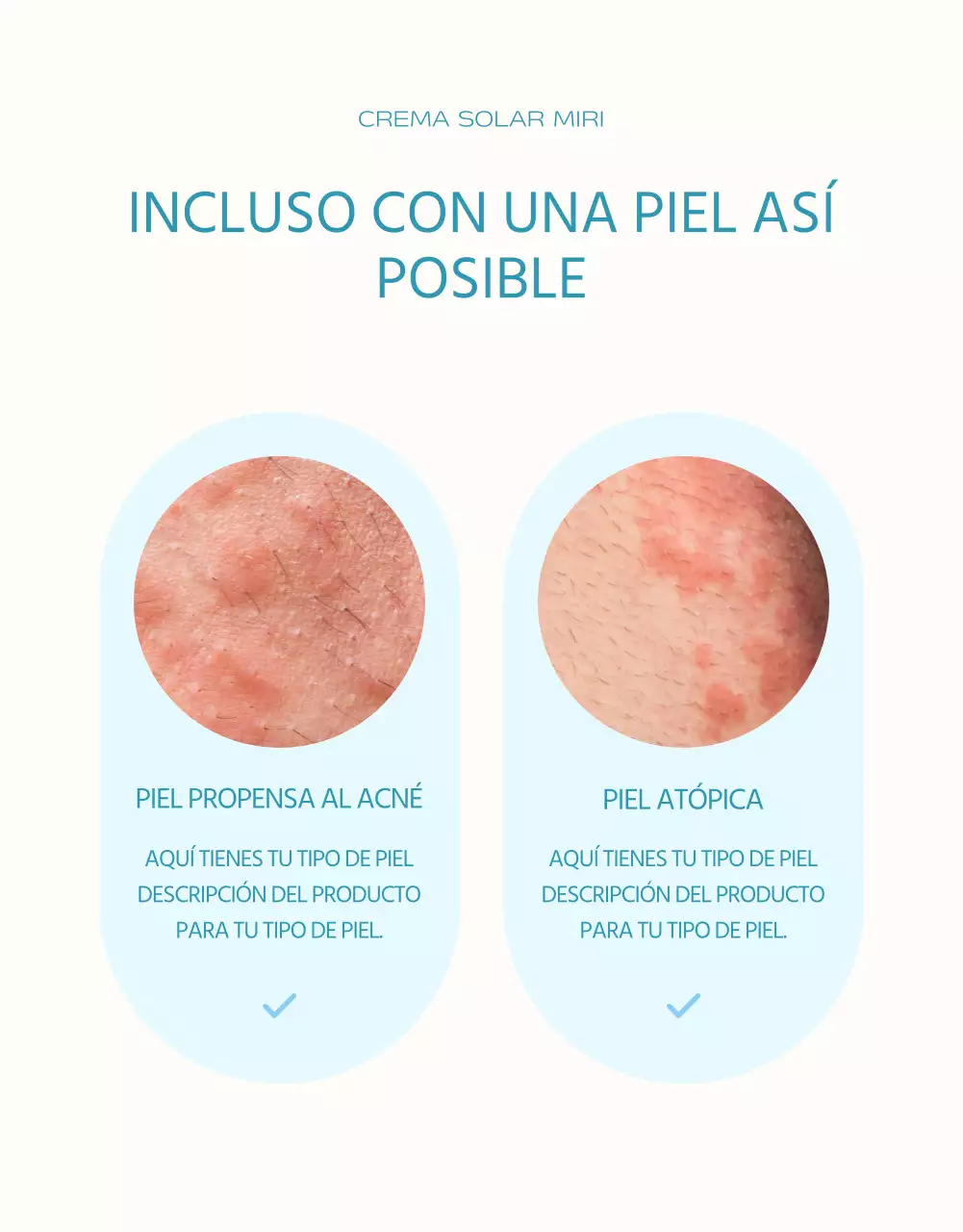 Un simple protector solar en azul claro y naranja explicado