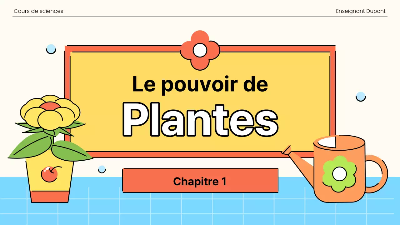 La photosynthèse dans une explosion d'orange et de vert