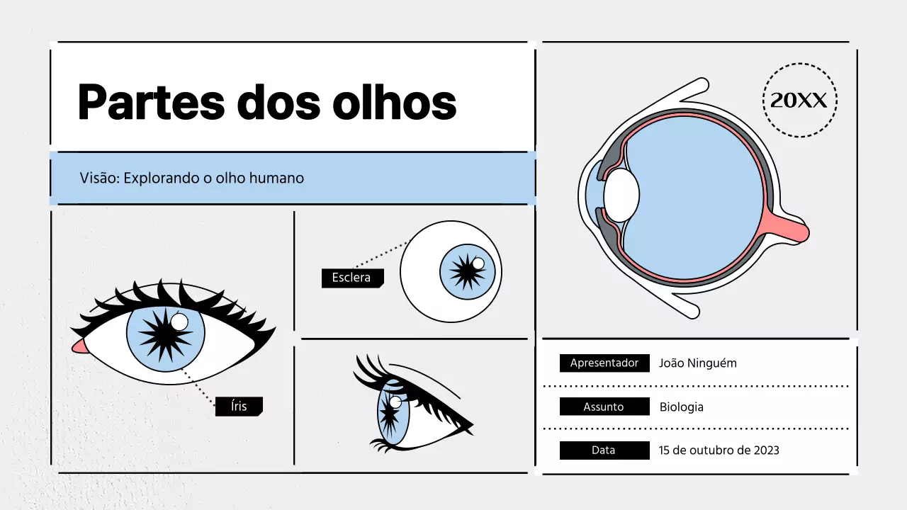 Promover a ciência moderna em azul claro e cinzento