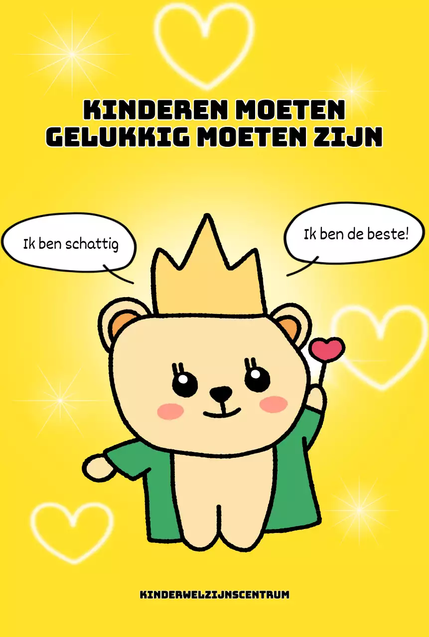 Helder, leuk kinderwelzijnscentrum met schattige figuurtjes