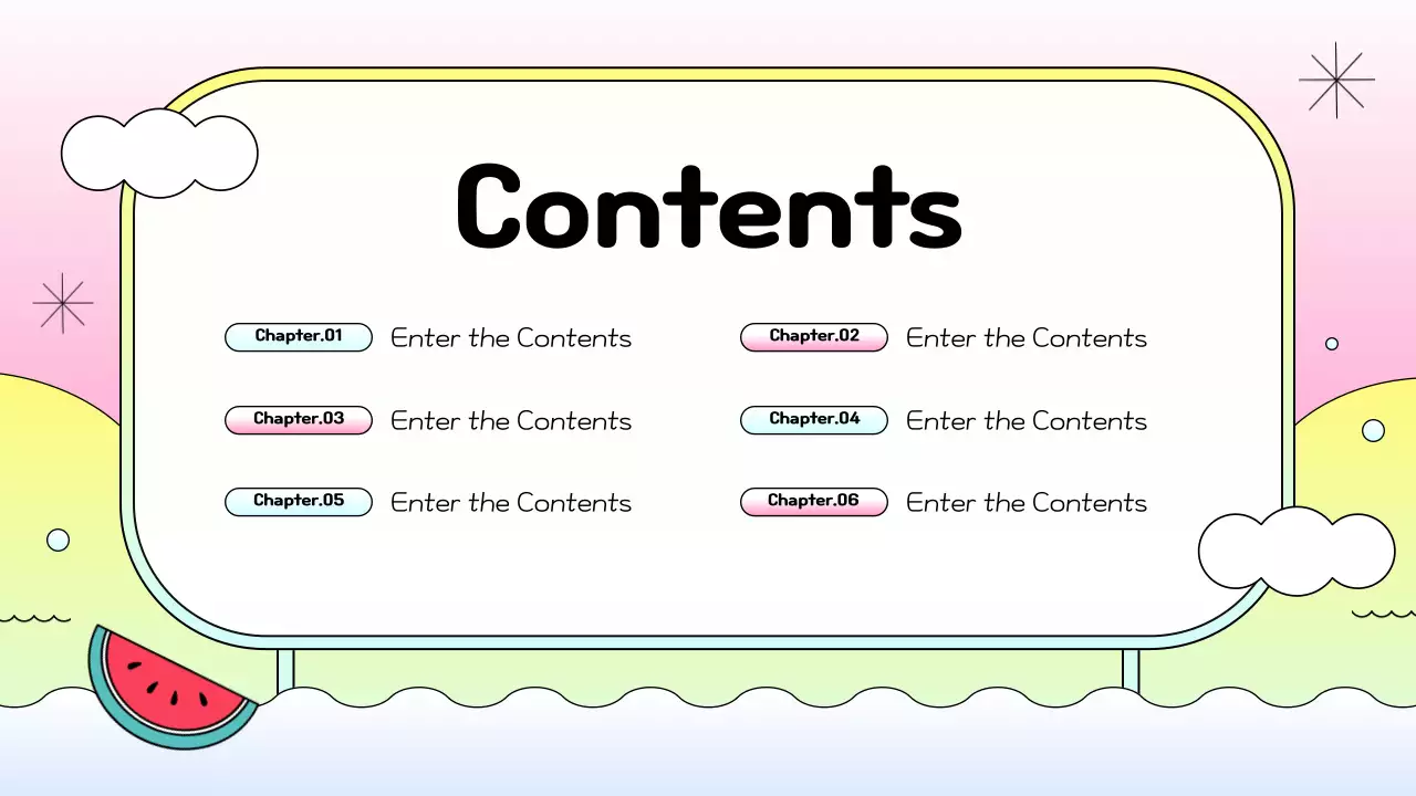 다채로운 장난기 넘치는 브랜드 프레젠테이션