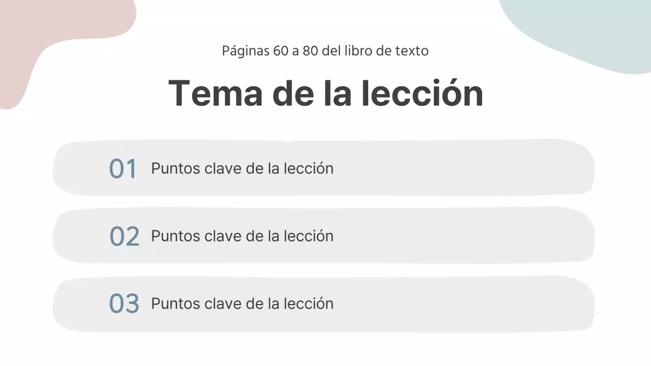 Material didáctico gris y sencillo para el profesor