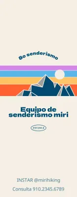 Fomente las asociaciones montañeras con coloridas ilustraciones de montañas y paisajes