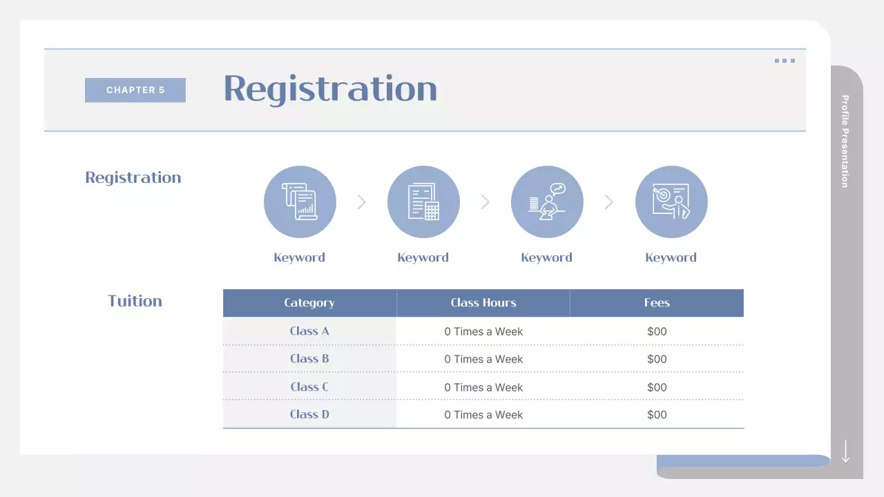 Apresentação de Estudo Profissional Cinza