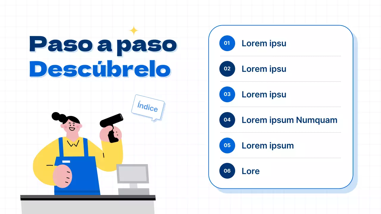 Información sobre legislación laboral juvenil en estilo azul y sencillo