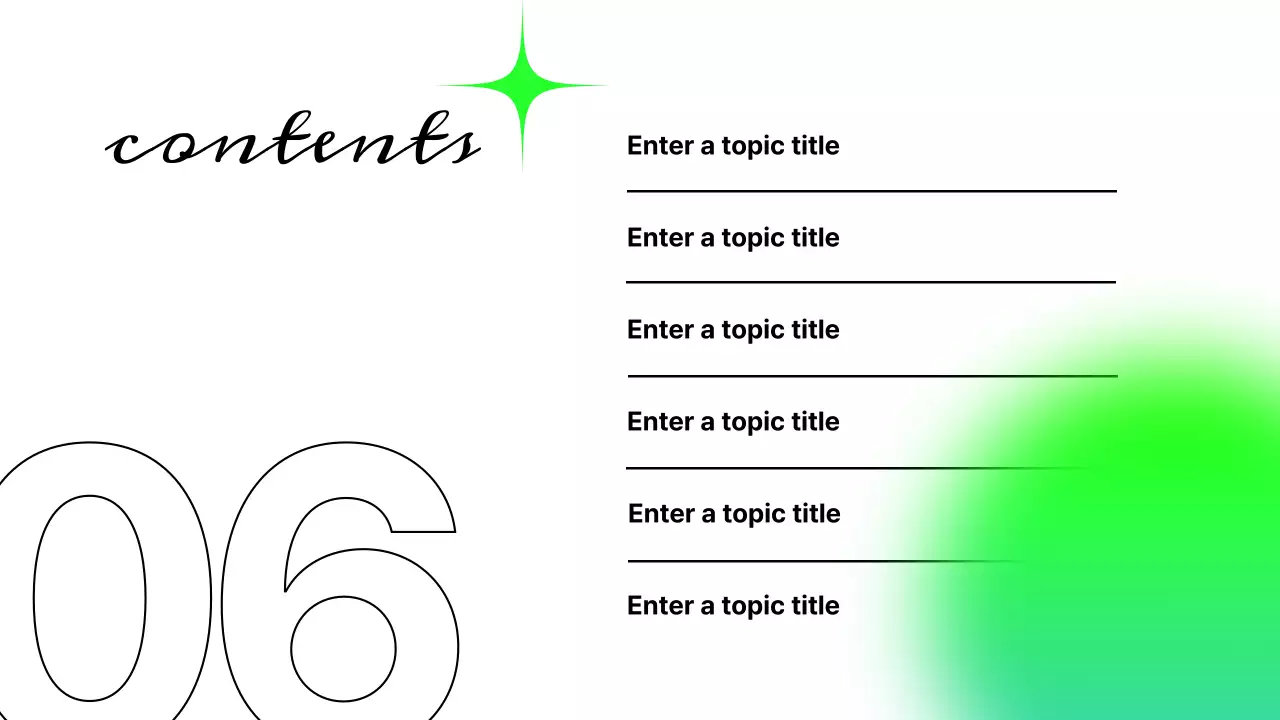 Green Modern Content Analysis Report Presentation